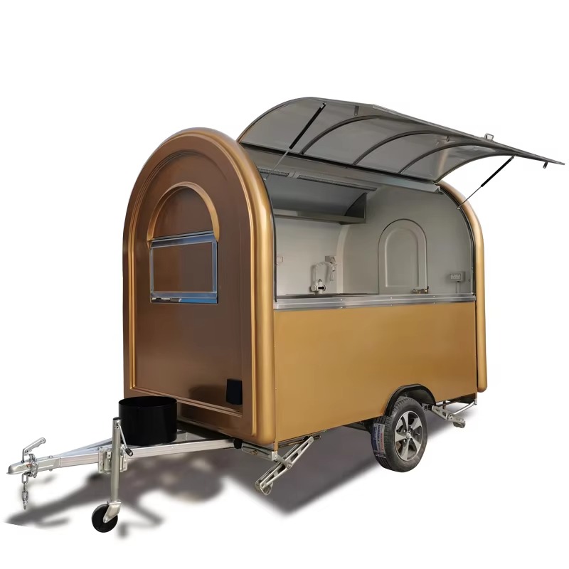 Street Food Snacks - Mobile Food Trucks Coffee Food Trailer