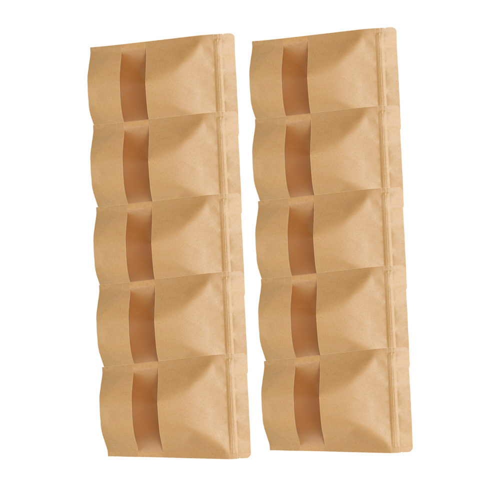 Snacks Food In Us - 50Pcs Food Storage Kraft Paper Bags