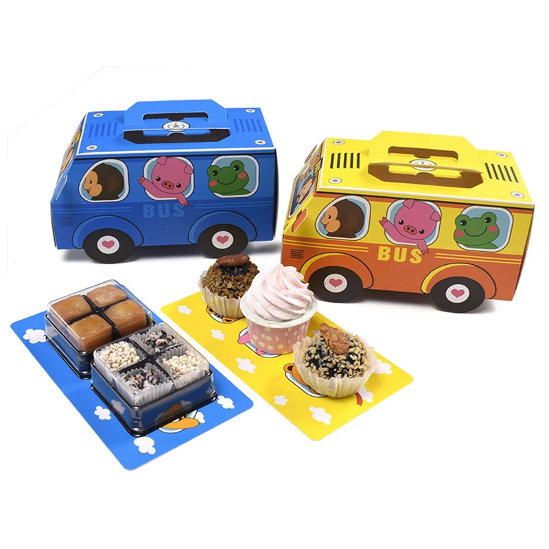 Food Snacks For Kids - 6PCS Gift Box Packaging Handle Cake
