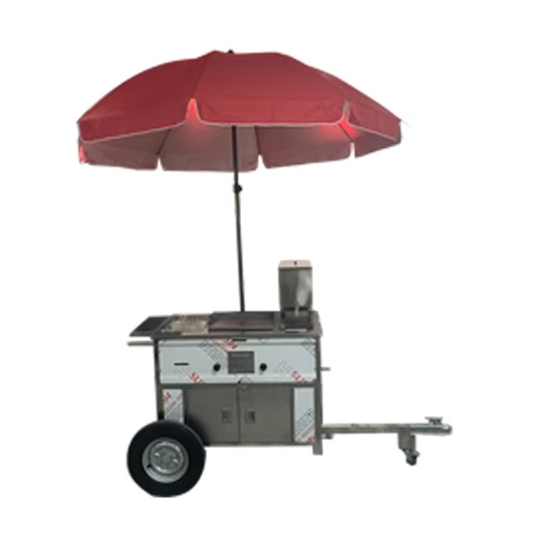 Compact Mobile Snack Food Cart - Street Food Snacks ulasan dan harga