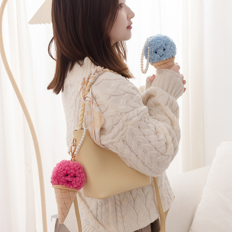 Cute Cartoon Ice cream Plush T - Food Snacks For Kids ulasan dan harga