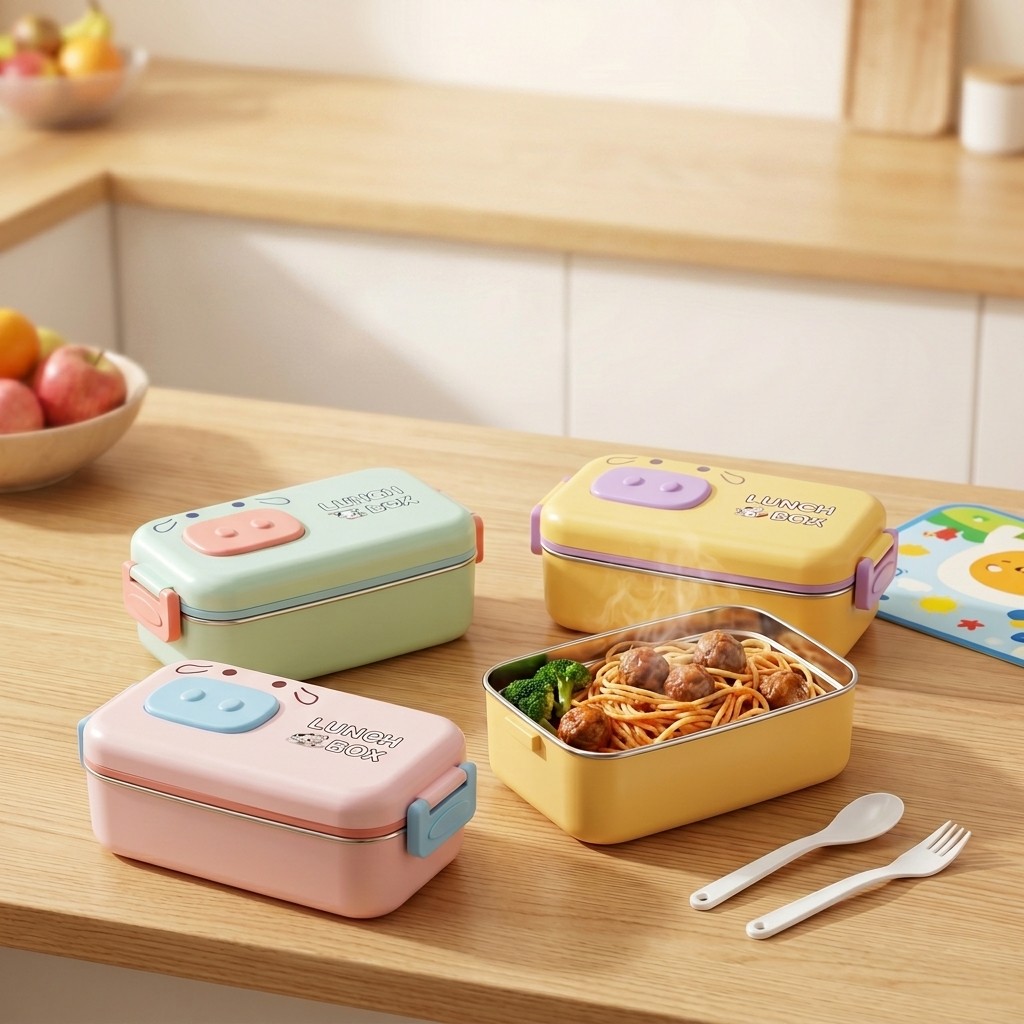 304 Stainless Steel Bento Box  - Food Snacks For Kids ulasan dan harga