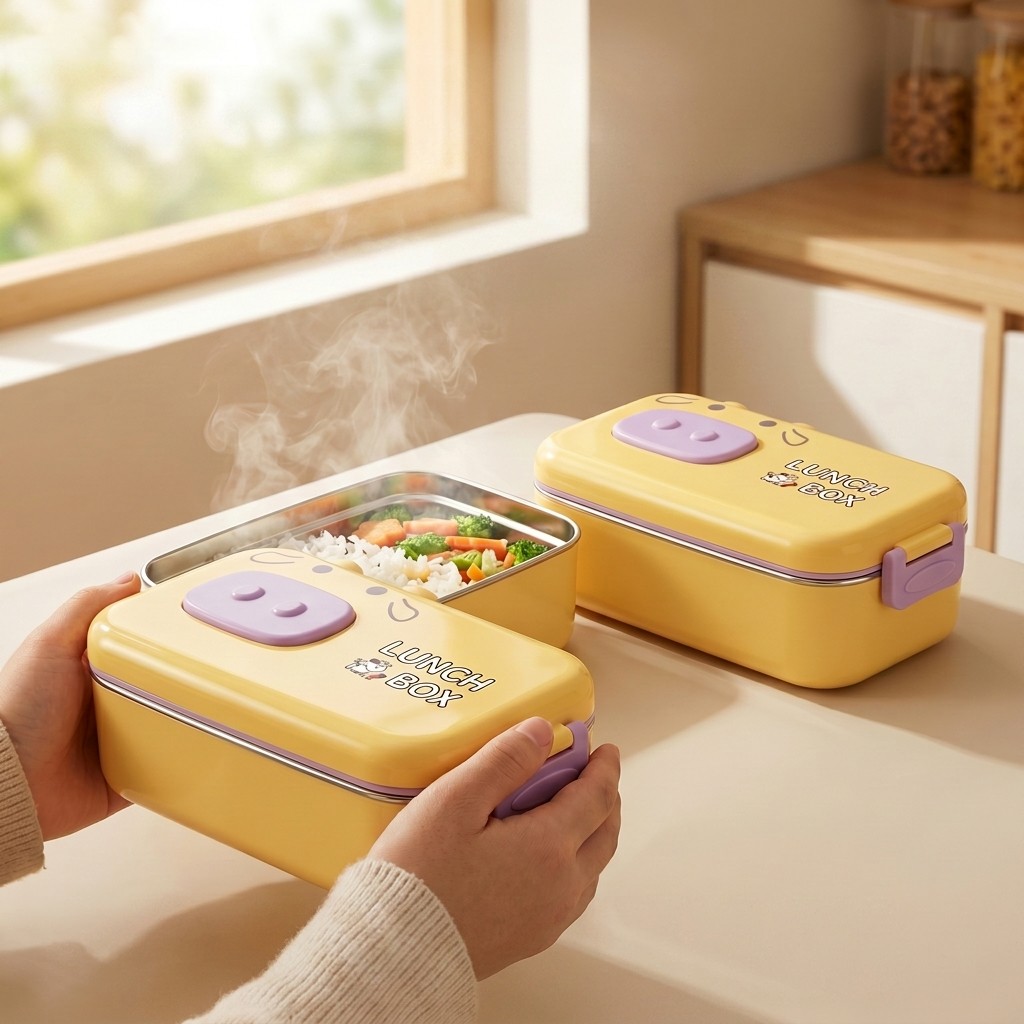 304 Stainless Steel Bento Box  - Food Snacks For Kids ulasan dan harga