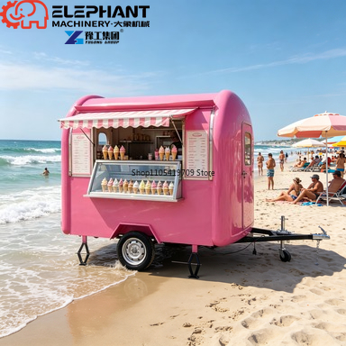Street Vending Round Food Trai - Street Food Snacks ulasan dan harga