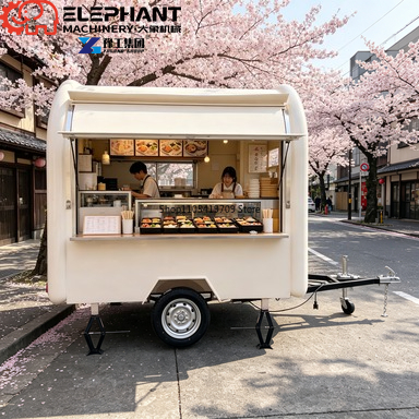 Street Vending Round Food Trai - Street Food Snacks ulasan dan harga