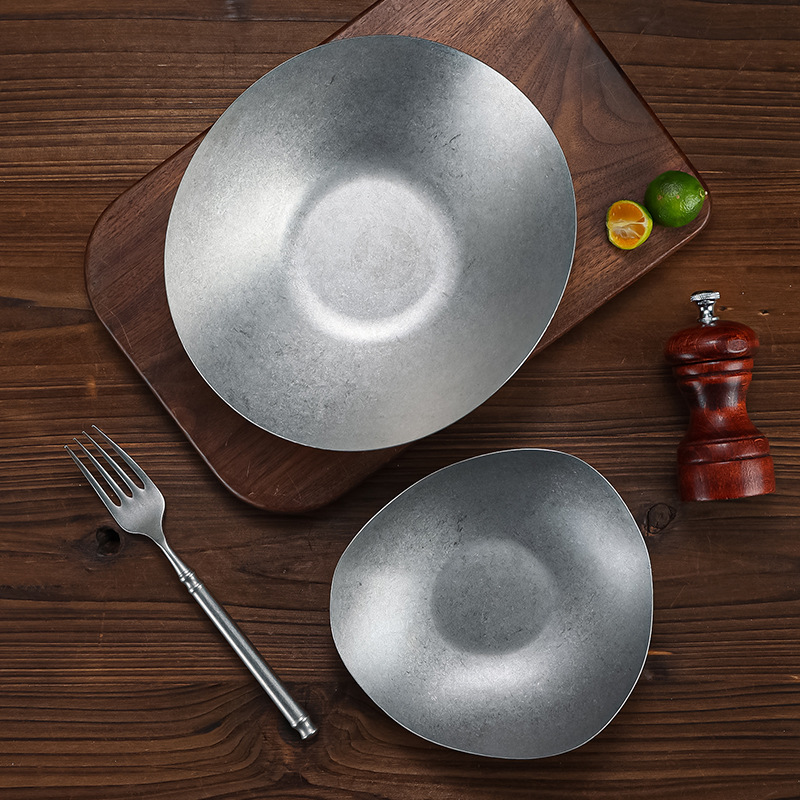 Irregular Stainless Steel Meal - Food Snacks Restaurant ulasan dan harga