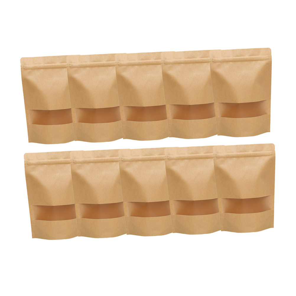 50Pcs Food Grade Kraft Stand U - Snacks Food In Us ulasan dan harga