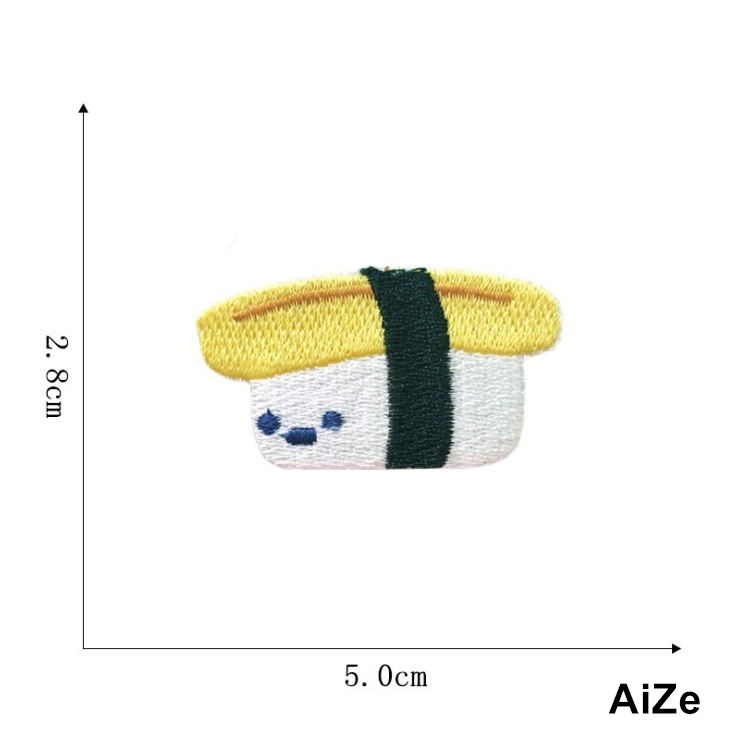 10 Pcs Embroidery Patch Popula - Food Snacks Pictures ulasan dan harga