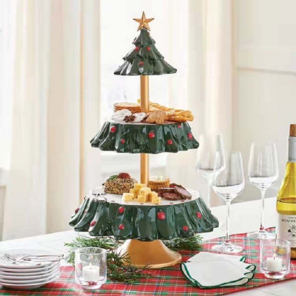 Christmas Tree Dessert Plate N - Food City Snacks ulasan dan harga