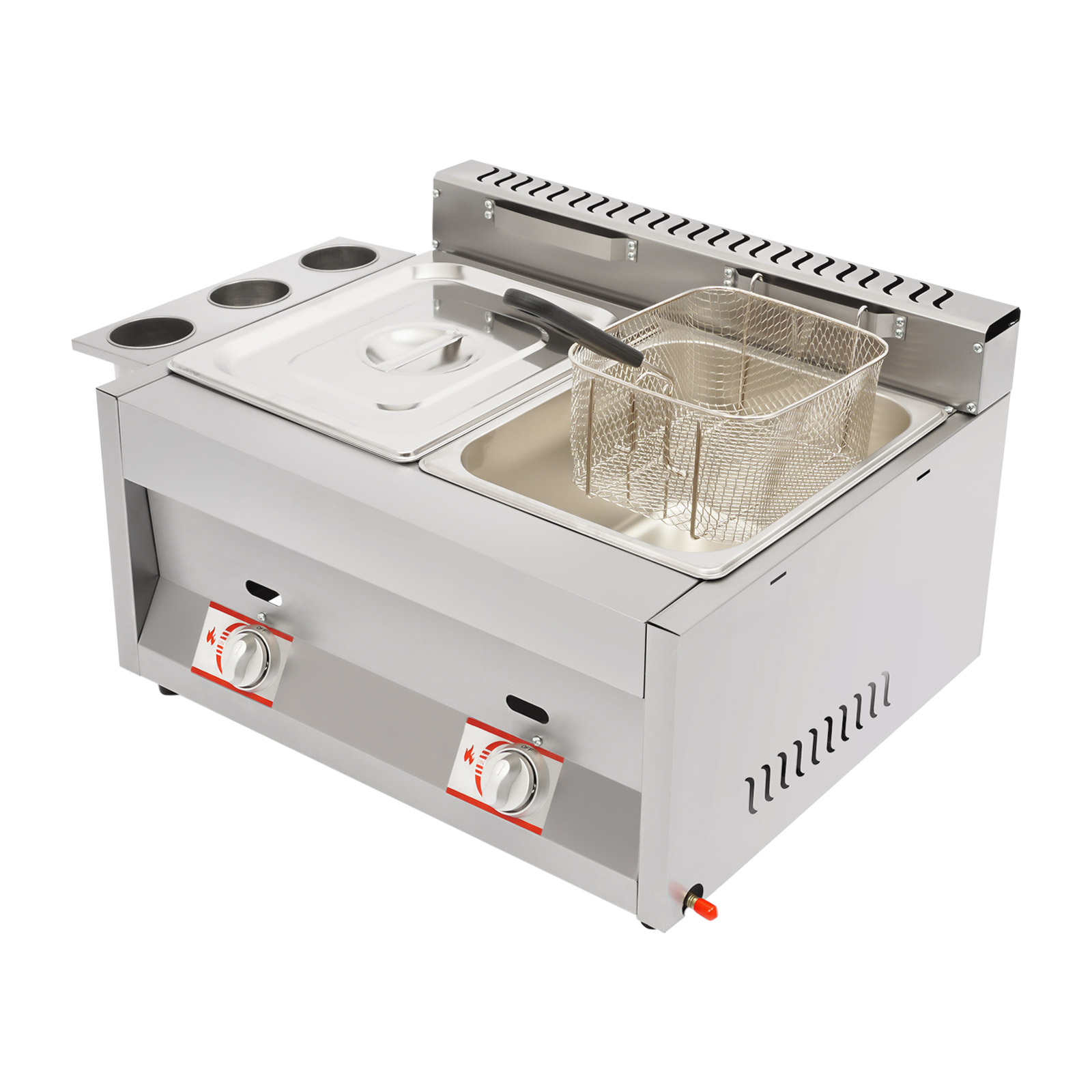 Commercial Deep Fryer 2-Tank 6 - Food Snacks Restaurant ulasan dan harga