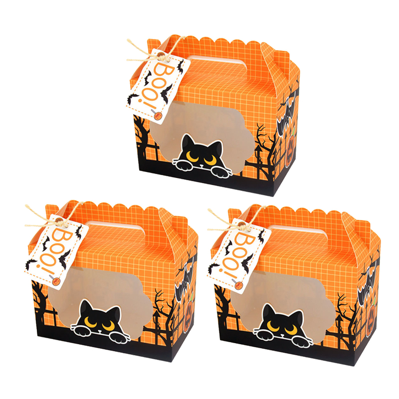 3/6pcs Ghost Pumpkin Cat Candy - Food Snacks For Kids ulasan dan harga