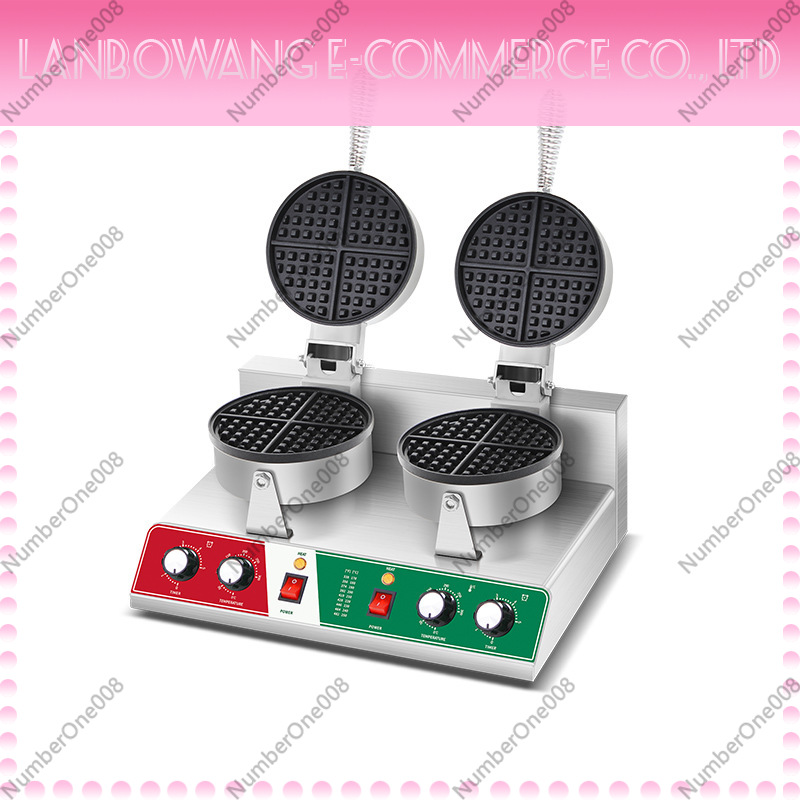 Rotating Waffle Maker Griddle  - Food Snacks Restaurant ulasan dan harga