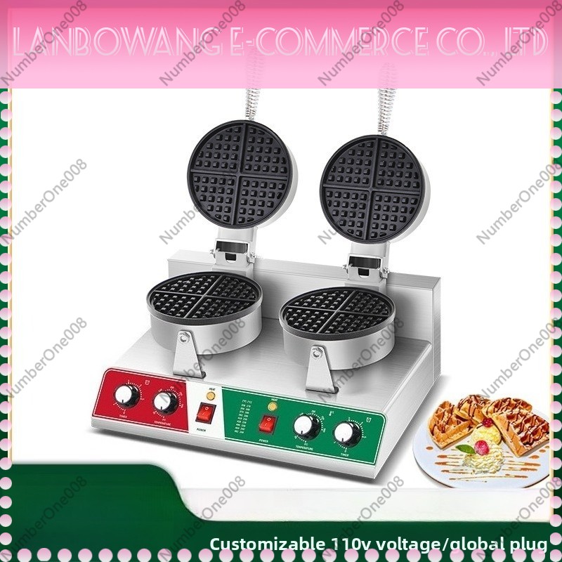 Rotating Waffle Maker Griddle  - Food Snacks Restaurant ulasan dan harga