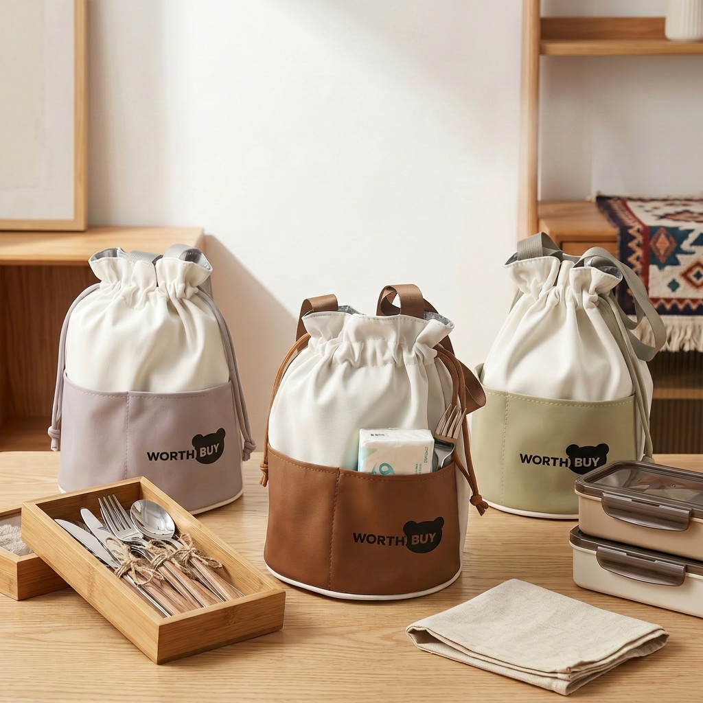 Portable Thermal Lunch Bag Dra - Food Snacks For Kids ulasan dan harga