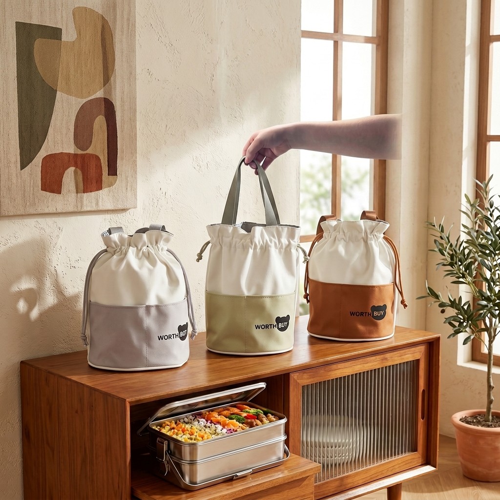 Portable Thermal Lunch Bag Dra - Food Snacks For Kids ulasan dan harga