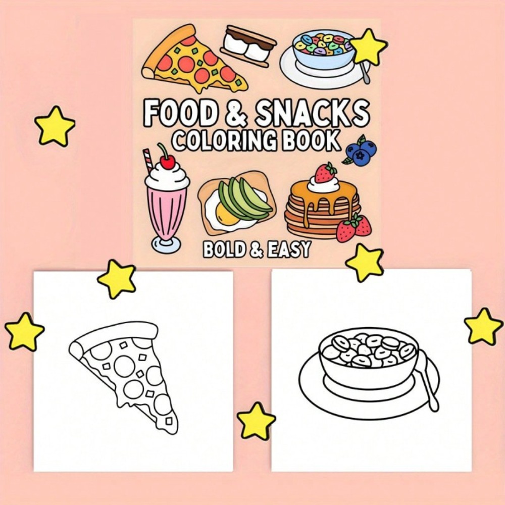 Food and Snacks Coloring Book  - Food And Snacks Coloring Pages ulasan dan harga