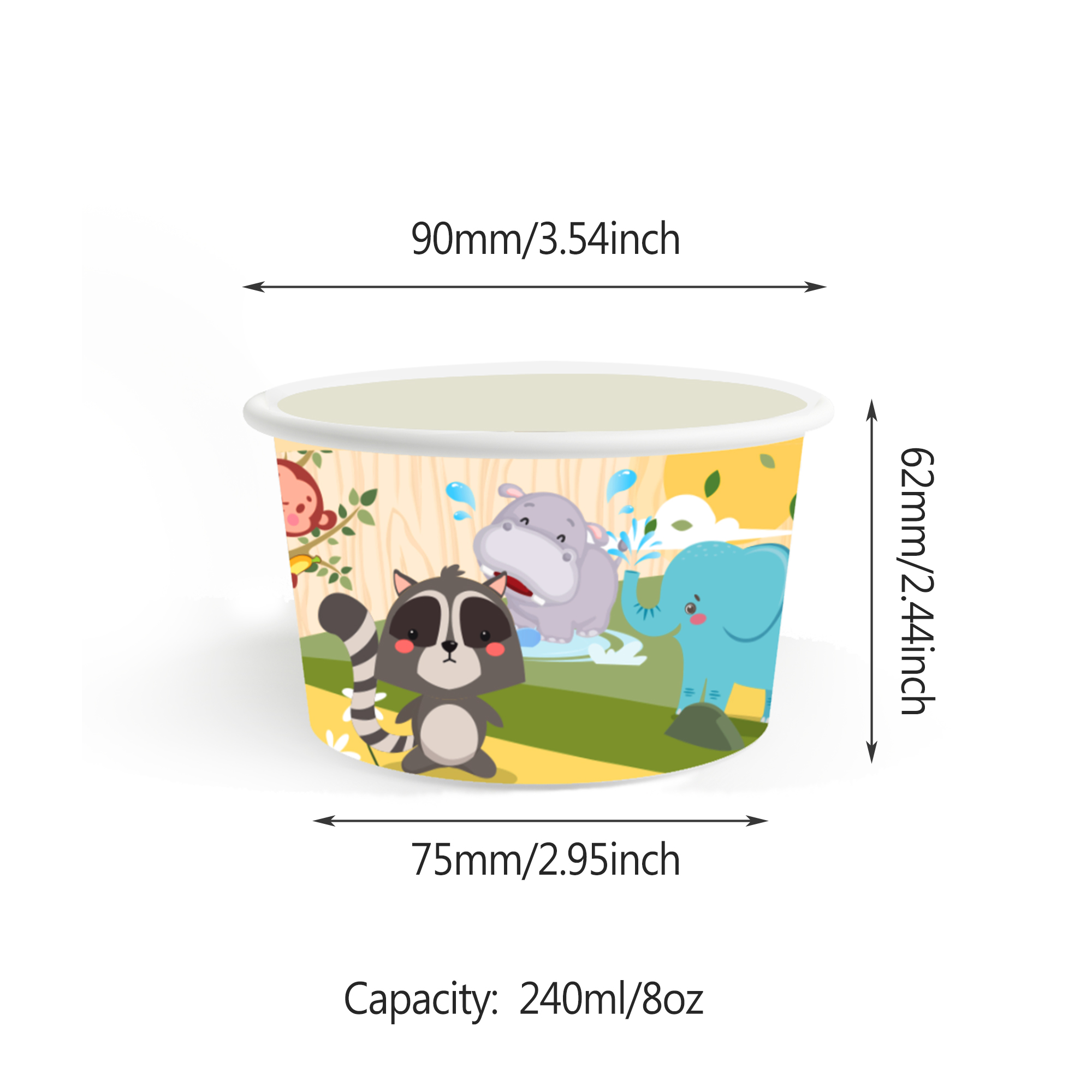 8/12/24/32Pcs Jungle Animal Ic - Food Snacks For Kids ulasan dan harga