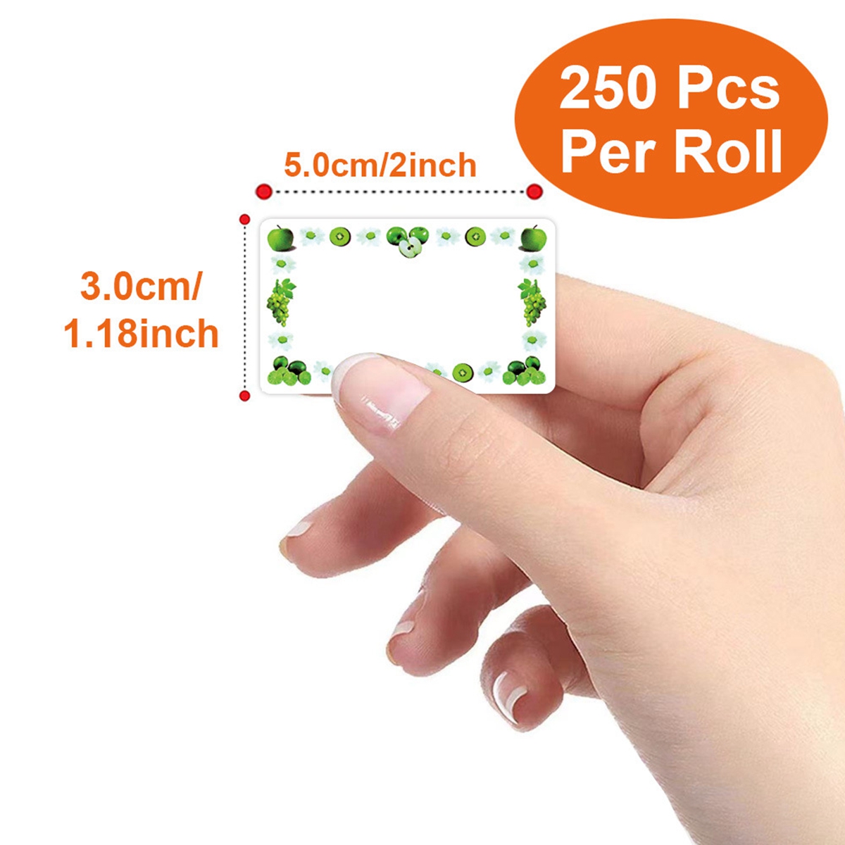 250Pcs Rectangle Canning Label - Foods X ulasan dan harga